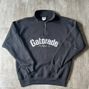 VTG Gatorade Athletics Quarter Zip Sweater Mens Large